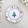 thumbnail image 5 of BPPEG Merry Christmas Paper Plates, 8" Winter Theme Tree Dessert Plate, Disposable Redberry Plates Paper, Cake Salad Fruit Cartoon Tableware, Holiday Serving Supply, Bbq Picnic Favor, 5 of 7