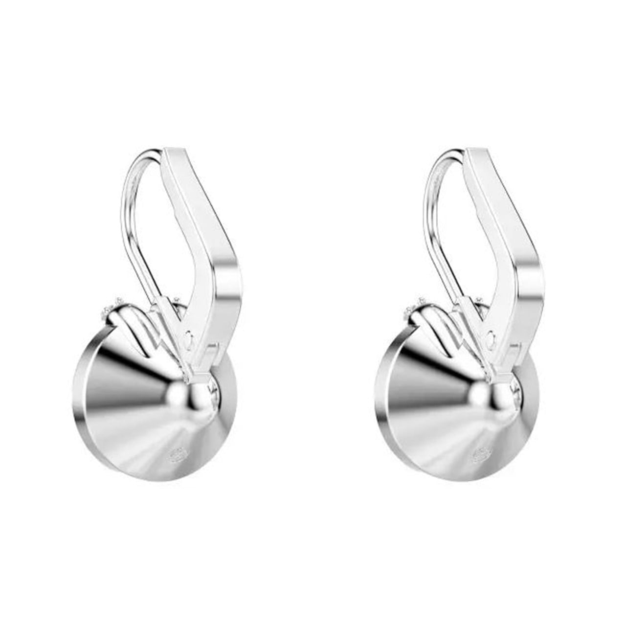 Swarovski Bella Rhodium Plated V Drop Earrings
