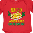 thumbnail image 4 of Inktastic Nacho Average Godson with Nachos and Cacti Boys or Girls Long Sleeve Baby Bodysuit, 4 of 5