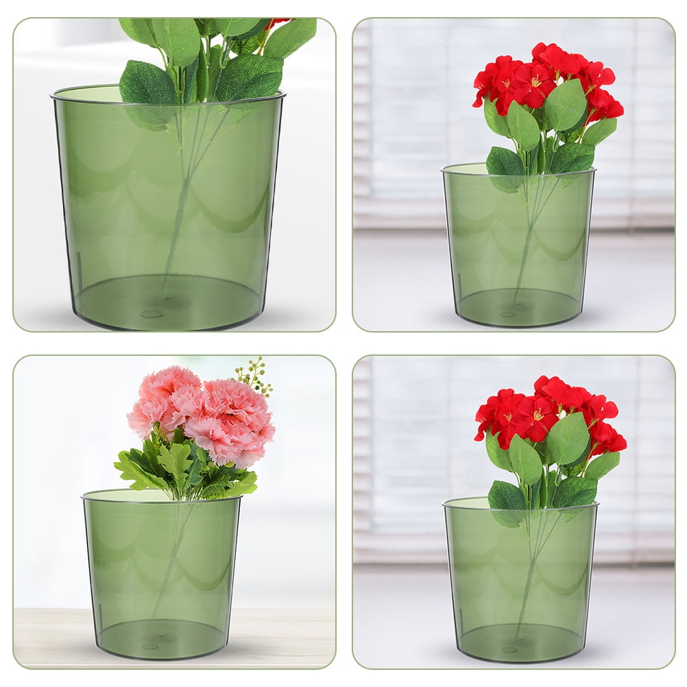 LEXSOMEO 5pcs Bouquet Flower Bucket Flower Arranging Bucket Transparent Flower Holder Storage Bucket