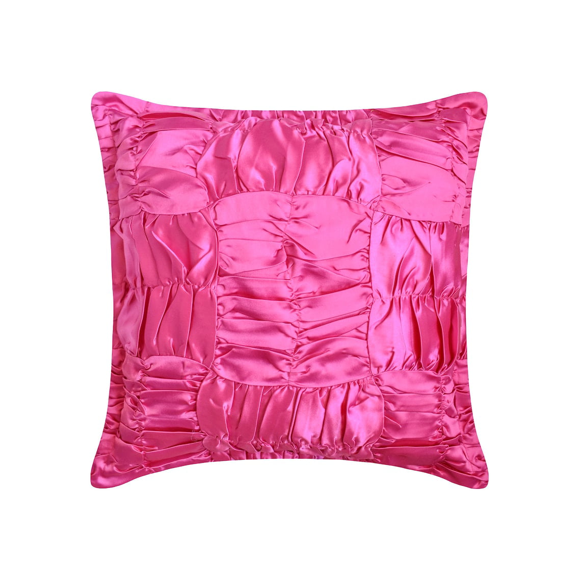 Pink square pillow with ruffles, Frilled pillow, Decorative pillow for  teepee