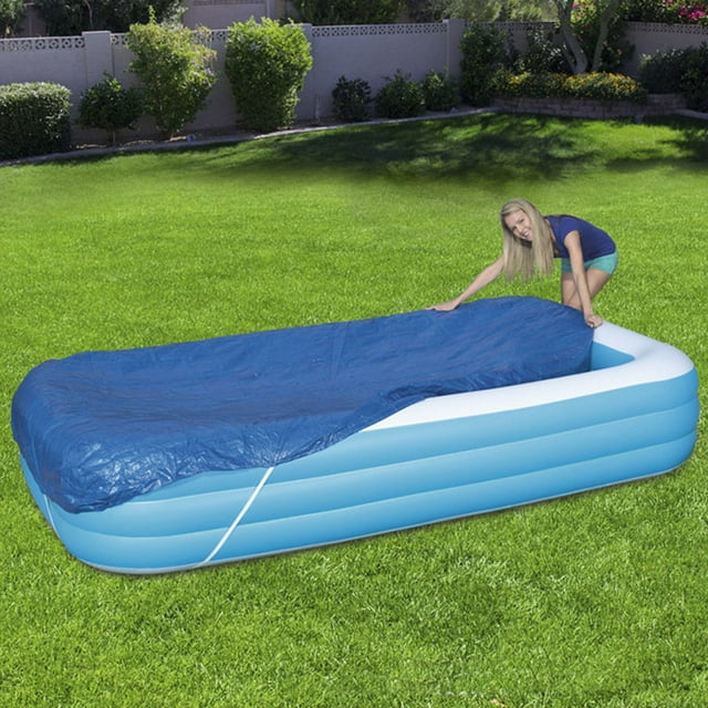 Big Save,HWRETIE Pools & Water Toys Clearance,Inflatable Swimming Pool Cover for Garden Outdoor Paddling Family Pools
