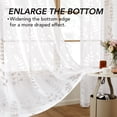 thumbnail image 4 of Deconovo Lightweight Sheer Curtains Floral Burnout Grommet Panels for Bedroom, 52 x 72 Inch, White, 4 of 8