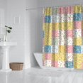 thumbnail image 2 of Pioneer Flower Floral Print Pattern Shower Curtain 72"x72", Bathroom Decorative Shower Curtain Set with 12 Hooks, Waterproof Washable, 2 of 6