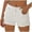 White, variant on CAIXIA Jean Shorts Womens Stretchy Mid Rise Denim Shorts Women Casual Bermuda Shorts Ripped Rolled Vintage Patch Pocket Jeans Shorts Jorts Women,L
