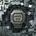 thumbnail image 3 of Casio Men's Stainless Steel Bezel Digital Sport Watch, Olive MWD-110H-3AV, 3 of 7