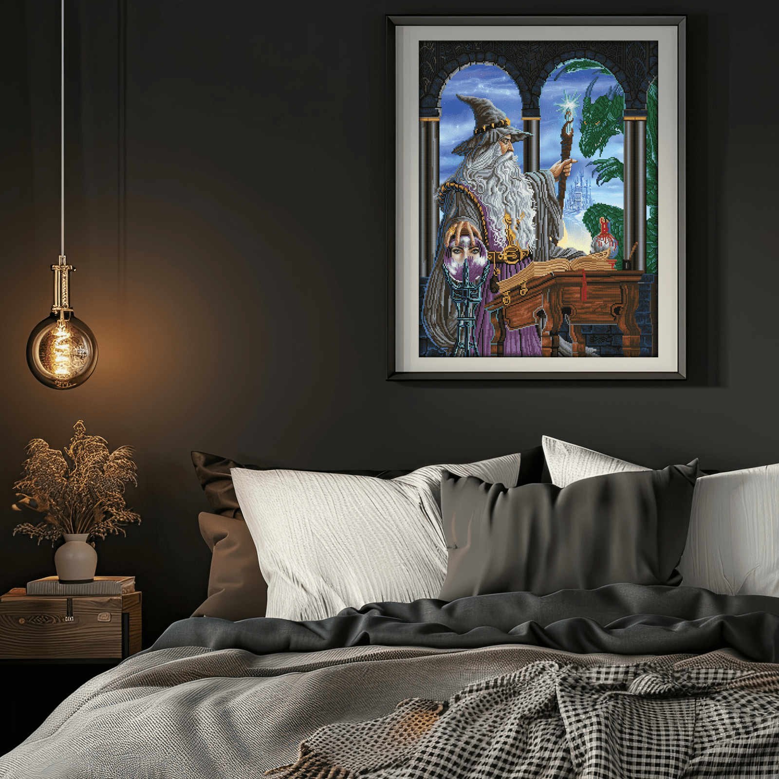 Diamond Dotz Wizards Emissary Diamond Painting Kits for Adults - Diamond Art Kits a Relaxing Creative Craft Kit with Dotz Gems 24x32