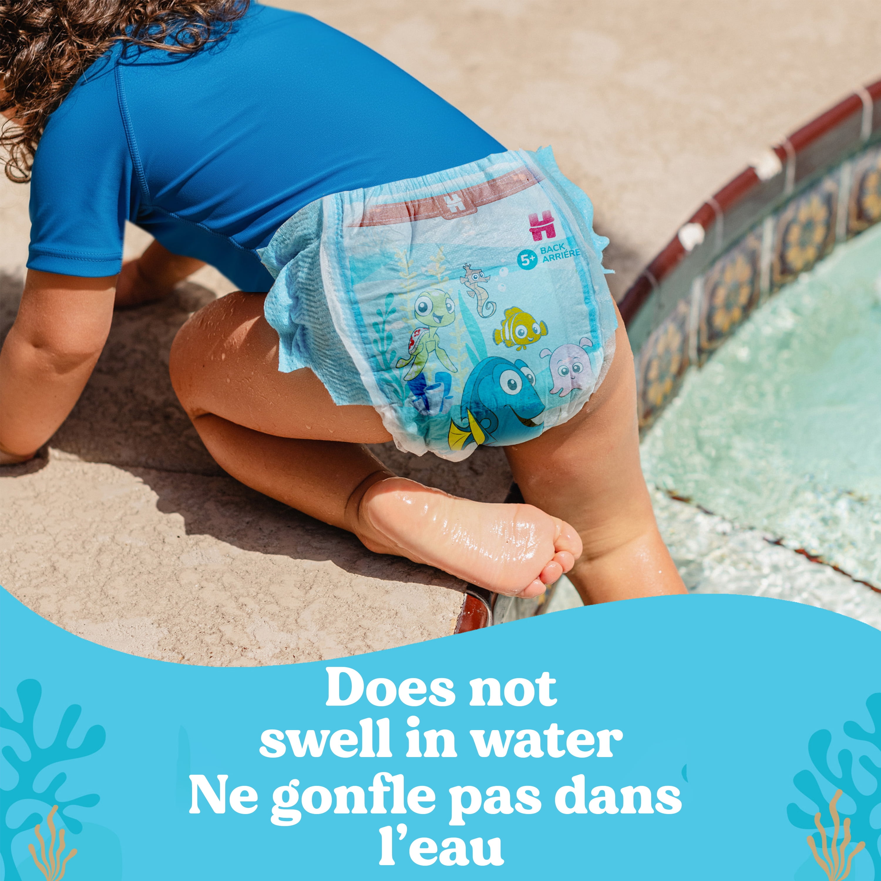 Couches de baignade jetables Huggies Little Swimmers, taille 4 (11 à 15 kg [24 à 34 livres]), 36 unités