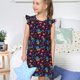 thumbnail image 4 of Balery mushroom colorful Skull Camisón de princesa para niñas, pijama de algodón con mangas abullonadas, suave y bonito.-Medium, 4 of 6
