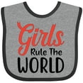 thumbnail image 3 of Inktastic Girls Rule the World Boys or Girls Baby Bib, 3 of 4