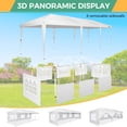 thumbnail image 5 of SANOPY 10' x 30' Commercial Instant Canopies Gazebo, Heavy Duty Pop Up Canopy with 4 Sandbags for Outdoor Market Activities, White, 5 of 8