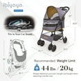 thumbnail image 5 of Ibiyaya FS2010-Y Cloud 9 Pet Stroller, Mustard Yellow, 5 of 7