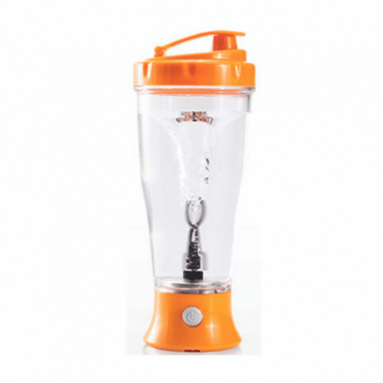 QIFEI 1Pc 350ml Electric Shaker Bottle - Portable Protein Shake Mixer,  Shaker Cups for Protein Shakes and Meal Replacement Shakes, BPA Free, Orange