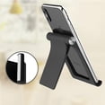 thumbnail image 1 of SHOWERORO Desktop Cell Phone Holder Adjustable Flat Stand ABS Black for Bedroom 1Set, 1 of 8
