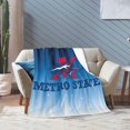 thumbnail image 6 of Metropolitan State University of Denver Logo Fleece Blanket, Very Soft Microfiber Flannel Blanket for Couch Warm and Cozy for All Seasons, 6 of 6