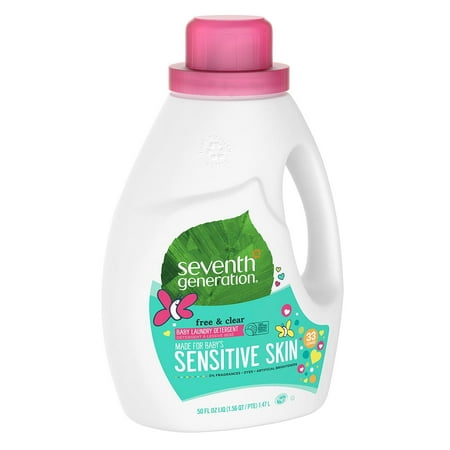 Seventh Generation - Liquid Laundry Detergent - Baby Free And Clear - Case Of 6 - 50 Fl Oz.