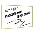 thumbnail image 1 of Dry Erase White Board, Magnetic Whiteboard for Wall Office/School/Home, Hanging Board for Decoration/Planning/Kitchen Grocery List/Drawing/Memo, 24"x, 1 of 6