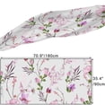 thumbnail image 2 of GZHJMY Women Girls Long Silk Scarf, Vintage Pink Flower Summer Lightweight Shawl, Outdoor Floral Large Wrap 71X35 Inch, 2 of 5