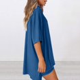 thumbnail image 5 of 2 Piece Sets for Women Summer Lounge Sets Casual Oversized Tshirts Shorts Matching Airport Travel Outfits Postpartum, 5 of 6