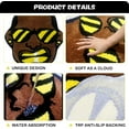 thumbnail image 4 of AIR-Angry Swag Man Rug, Hypebeast Rug Cool Rugs for Bedroom Aesthetic, High-Pile Soft Flocking Cool Room Decor for Guys, Funky Rug Y2k Rug for Living Room 24”×28” (Swag Man), Black Gold, 4 of 4