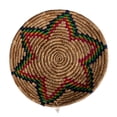 thumbnail image 3 of Creative Co-Op Hand-Woven Seagrass Basket with Star, Natural and Multicolor, 3 of 3