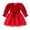 Red, variant on Girls Sweater Long Sleeve Knit Dresses Long Sleeve Christmas Elf Dress with Bow Headband for Kids Red,2-3 Years