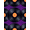 Black Multicolor, Pattern 1, variant on Design&I 8'x10' Washable Area Rug Cd Record Music Retro Groovy Swirl Border Tapete Redondo Wet Vinyl Refined for King Size Bedroom, Under Bed, Sleek Flatweave Pet Friendly