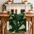 thumbnail image 2 of Christmas Tree Table Runner 70 Inches, Green Xmas Tree Winter Bed Runner Dresser Scarves Tabletop for Indoor Outdoor Parties/Ceremony/Banquet, 13" x 70", 2 of 8