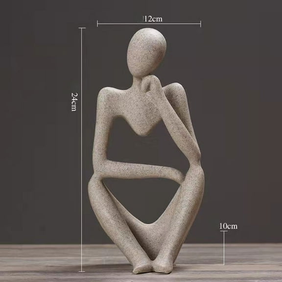Modern minimalist abstract figure figurine, a Nordic style office bookshelf decoration.