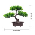 thumbnail image 2 of Planta en maceta falsa decorativa del mostrador de la tabla del escritorio de la oficina del hogar del árbol en maceta artificial de 2 niveles Eigraketly HA7256-00B, 2 of 6