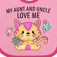 thumbnail image 4 of Inktastic My Aunt and Uncle Love Me with Cute Kitten and Flowers Boys or Girls Baby Bib, 4 of 4
