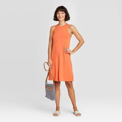 A New Day Women's Tank Dress -Orange- Size Small