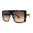 thumbnail image 2 of Womens Chic Shield Butterfly Oversize Diva Sunglasses Tortoise Blue Brown, 2 of 4