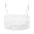 thumbnail image 1 of 1Pc Women Sexy Vest Delicate Bandeau Bra Waistcoat for Autumn Winter (White Size S), 1 of 3