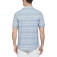 thumbnail image 3 of Ben Hogan Men’s and Big Men’s Coastal Stripe Short Sleeve Golf Button Down Woven Shirt, up to Size 5XL, 3 of 4