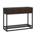 Homfa Console Table with Drawers, Narrow Entryway Table with Storage Shelf, Sofa Table for