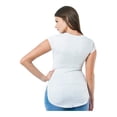 thumbnail image 2 of Playera Maternidad Estampada Osito Cómoda Ropa Embarazo Playera Mujer Casual Bebé Color Azul Claro, 2 of 4