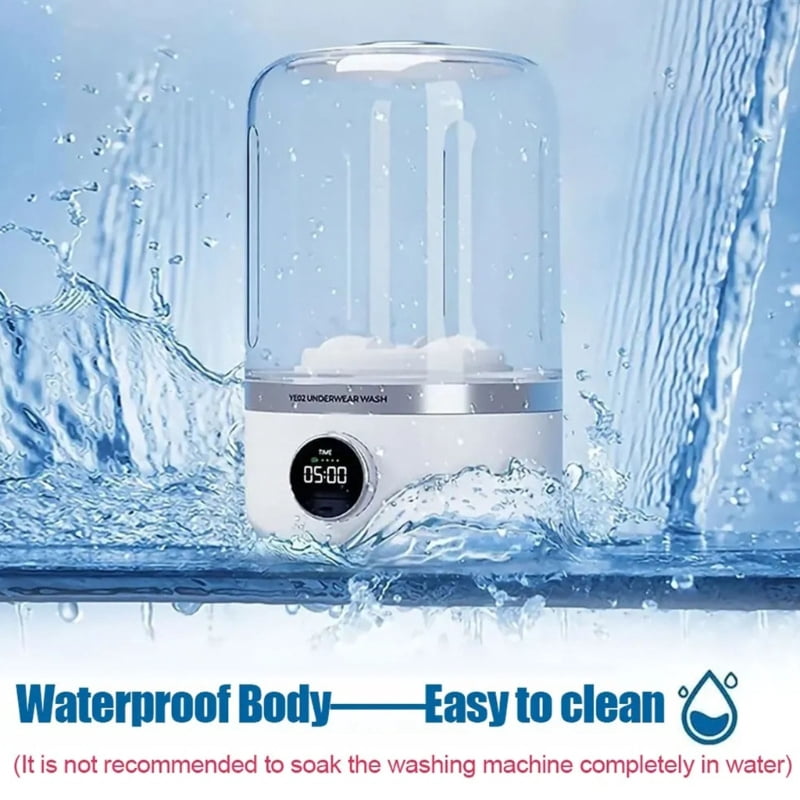 Travel Washer Rechargeable 4000mAh Battery Washer Underwear Cleaner For Underwear Camping Apartment Space Saving