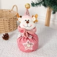 thumbnail image 1 of Birdeem Christmas Bags for Gifts,Christmas Candy Gifts,Christmas P.Ink Apples Bag Sequined Pointed Hat Doll Candy Snack Bag Cartoons Decorative Pendant Flannel Drawstring Bag,Christmas Candy Bags, 1 of 6