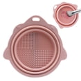 thumbnail image 2 of Foldable Makeup Brush Cleaner Bowl Portable Silicone Cosmetic Brushes Powder Puffs Makeup Sponges Cleaning Tool, 2 of 7