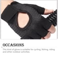 thumbnail image 4 of maskred 1 Pair Sports Gloves Outdoor Cycling Fishing Halffinger Summer Breathable Mitts Riding Protection Mittens Hand Protector Black S 1Set, 4 of 6