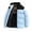 Sky Blue, variant on Dxzfnsa Men’s Puffer Jackets Men's Loose Comfy Cotton Padded Coats Winter Warm Solid Color Long Sleeve Coats with Pockets