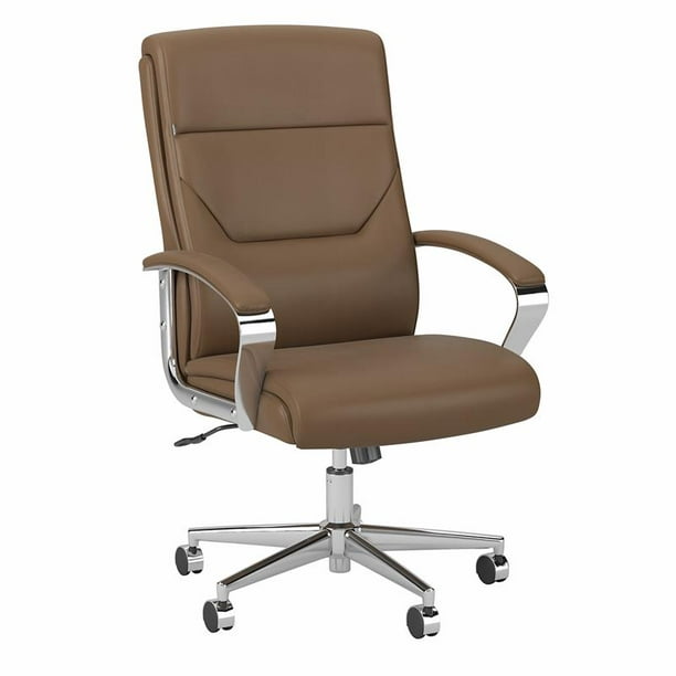 Leather Executive Office Chair, Saddle Leather Office Chair