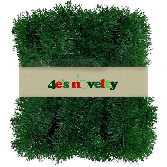 Christmas Garland 50 Foot - for Mantle, Fireplace, Stairs, Railing, Door Outdoor Indoor Christmas Tree Garland Greenery Decorations Pine Garland 4E's Novelty