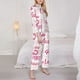 thumbnail image 3 of Balery Breast Cancer Pink Ribbons Awareness (2) Conjunto de Pijama con Estampado para Mujer, Conjunto de Dos Piezas con Manga Larga, Ropa de Dormir Suave con Bolsillos, Pijamas Cómodos-Large, 3 of 7