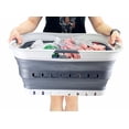thumbnail image 6 of SAMMART 42L (11 gallon) Set of 2 Collapsible Plastic Laundry Basket - Foldable Pop Up Storage Container/Organizer - Portable Basket - Space Saving Hamper/Basket, 6 of 7