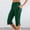 Army Green, variant on Capri Pants for Women with Pockets, Women Cropped Joggers Elastic Waist Solid Color 3/4 Wide Leg Sweatpants for Workout and Gym,Purple