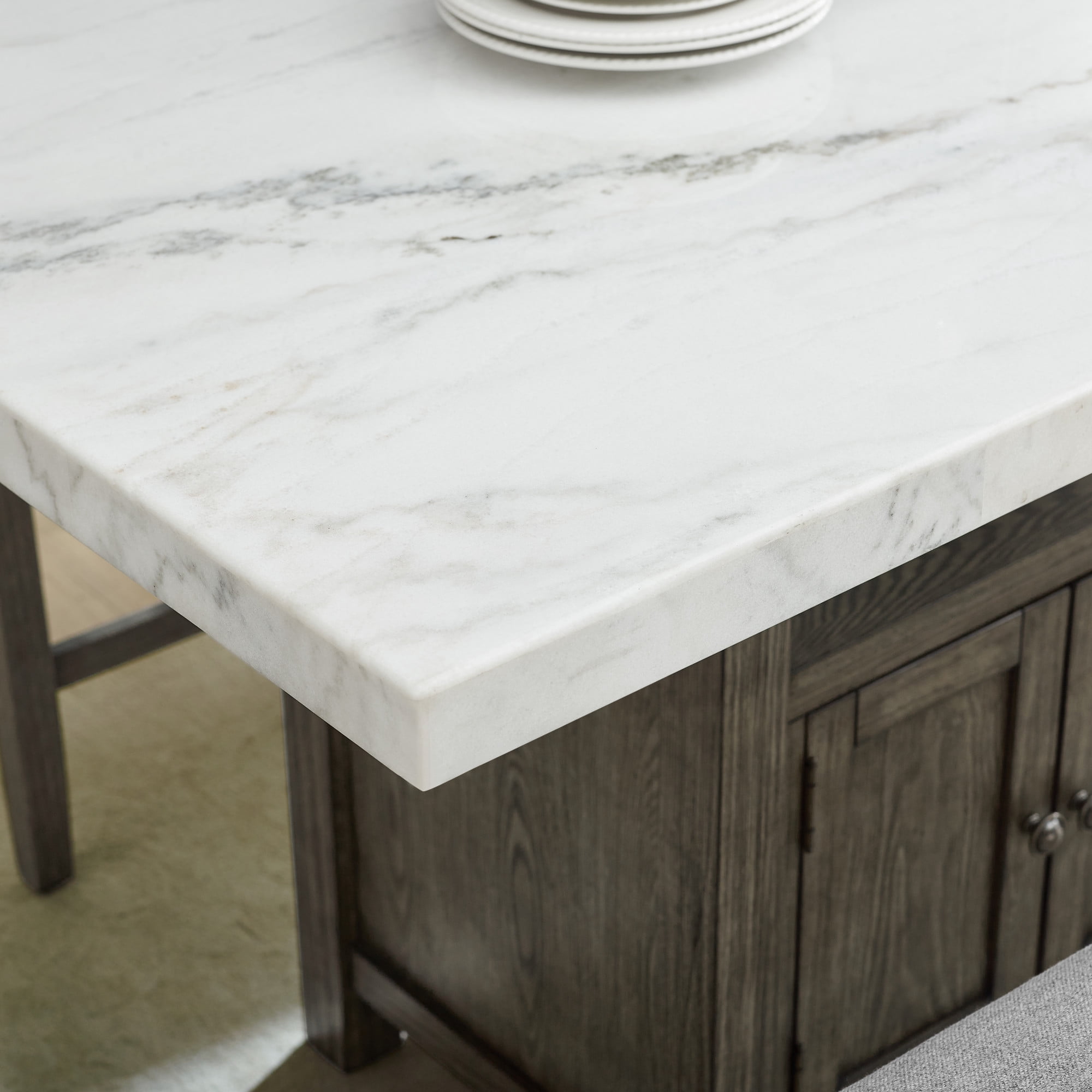 Steve Silver Grayson Counter Height Dining Table with Storage
