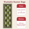 thumbnail image 6 of 2x6 FT Kitchen Runner Rugs Non Skid Washable, Faux Wool Rug Runners for Hallways Bathroom Carpet Runner, Soft Indoor Modern Floor Rug for Entryway Laundry Room, 6 of 11