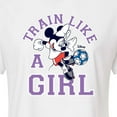 thumbnail image 3 of Disney - Train Like A Girl - Juniors Cropped Cotton Blend T-Shirt, 3 of 5